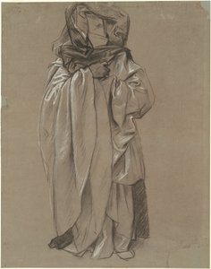 Studie Ezechiela pro "Frieze of Prophets" od John Singer Sargent
