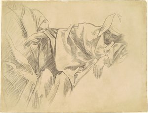 Studie o ukřižování za „patnáct tajemství růžence“ od John Singer Sargent