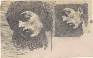 Dvě hlavy, 1875-1880. od John Singer Sargent