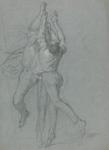 Studie námořníků vztyčujících vlajku za vítězství lorda Duncana od John Singleton Copley