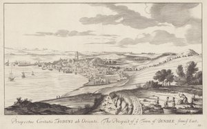 Obraz Dundee, Angus, Skotsko nakreslený v roce 1693