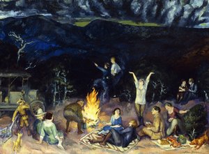 Piknik na hřebeni od John French Sloan