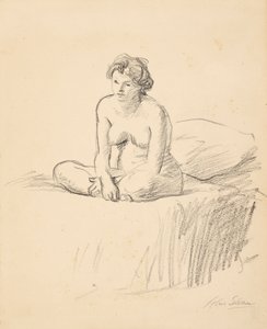 Sedící nahá od John French Sloan