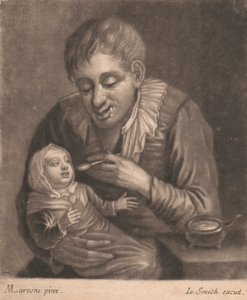 Muž krmení dítěte od John Smith