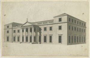 Chillington Hall: perokresba, nd [80. léta 18. století]