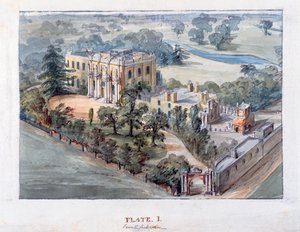 Pitzhanger Manor, Ealing (pero a inkoust s wc na papíře)