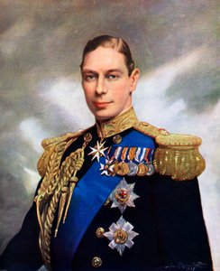 Korunovační portrét krále Jiřího VI v roce 1937