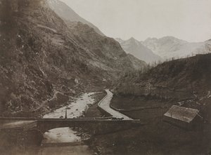 Pohled podél cesty do Luz, Portugalsko, 1852-1853.