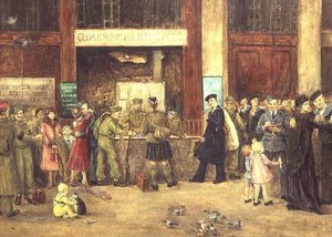 Šatna sil na nádraží Waterloo od John Stewart Clark