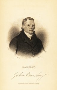 Portrét Johna Barclaye, skotského srovnávacího anatoma., 1841 (rytina) od John Syme
