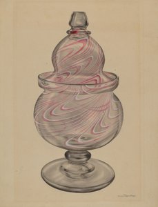 Cukřenka s víkem, c. 1936.