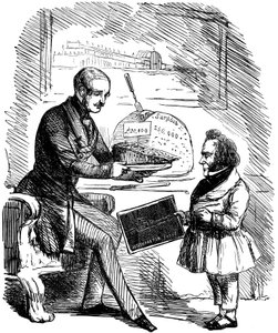 Albert, princ choť královny Viktorie a Joseph Paxton, 1851 od John Tenniel