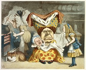 Alice a vévodkyně od John Tenniel