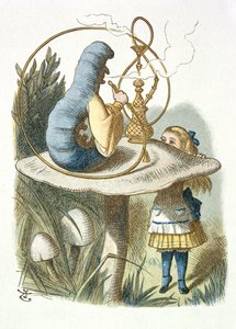Alice potká modrou housenku od John Tenniel