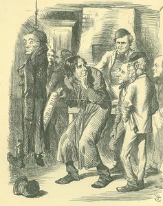 Faginova politická škola: Reforma parlamentu - rozšíření franšízy. Disraeli provedl reformní zákon prostřednictvím sněmovny v roce 1867 a požadoval uznání za přijetí legislativy. Zde je zobrazen, jak to vybírá z kapsy lorda Johna Russella. od John Tenniel