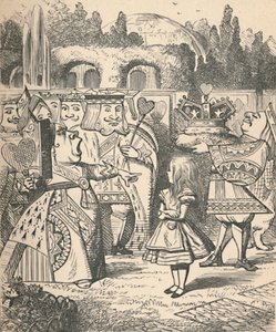 Pryč s její hlavou! Alice a červená královna, 1889 od John Tenniel