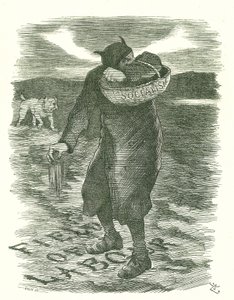 Seting Tares: Strach, že socialismus se šíří mezi britskou pracovní silou. Karikatura Johna Tenniela z Punch, Londýn, 27. února 1886. od John Tenniel