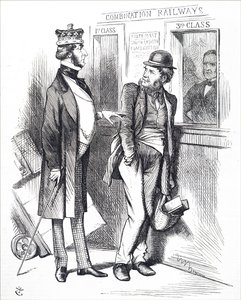 Rostoucí ceny vlaků. od John Tenniel