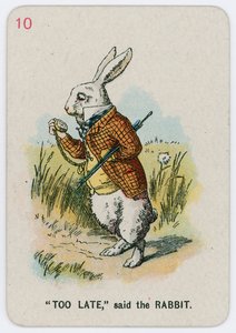 Příliš pozdě, řekl Králík od John Tenniel