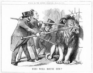 Kdo ho vzbudí? 1859 od John Tenniel