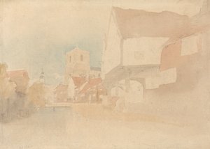 Pohled na Waltham Abbey, Herts, Essex