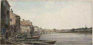 Pohled na Wensum na King Street, převzato z Foundary Bridge