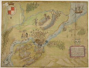 Cotton Augustus I ii 38, Barevná kresba bitvy u Ballyshannonu