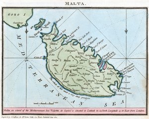 Mapa Malty od John Thomas Serres