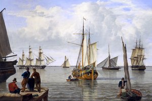 Přeprava v ústí řeky Temže, 1820