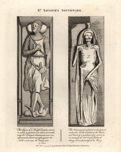 Hrobové podobizny v St Saviour’s Southwark od John Thomas Smith
