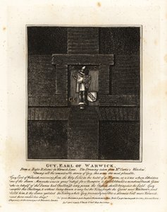 Guy, hrabě z Warwicku, z basového reliéfu ve Warwick Lane od John Thomas Smith