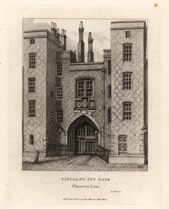 Lincoln’s Inn Gate, Chancery Lane, Londýn od John Thomas Smith