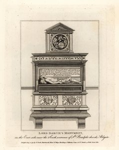 Pomník lorda Darcieho v kostele St Botolph, Aldgate od John Thomas Smith