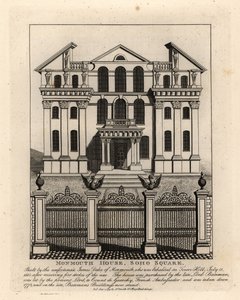 Monmouth House, Soho Square, zničen 1773 od John Thomas Smith