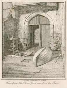 Vodní brána, New Palace Yard, Westminsterský palác od John Thomas Smith