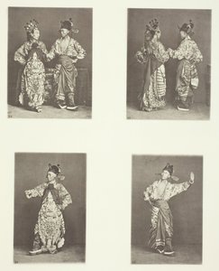 Herci, Starověký svatební kostým, Herci, Starověký svatební kostým, Starověké kostýmy, c. 1868. od John Thomson