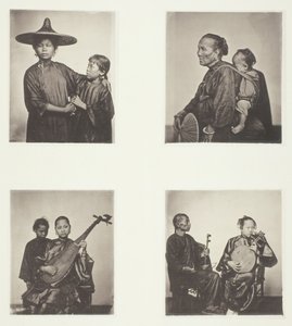 Boat Girls, A Canton Boatwoman and Child, Musicians, Musicians, c. 1868. od John Thomson