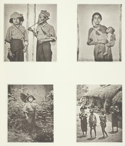 Pepohoan Women, Způsob nošení dítěte, Kostým žen Baksa, Lakoli, c. 1868. od John Thomson