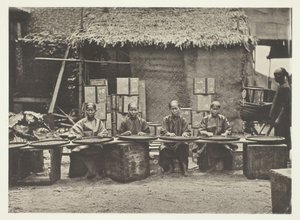 Sběr čaje v Kantonu, c. 1868. od John Thomson