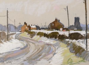 Zimní krajina (pastel) od John Tookey
