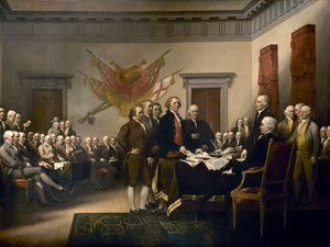 Prohlášení nezávislosti od John Trumbull