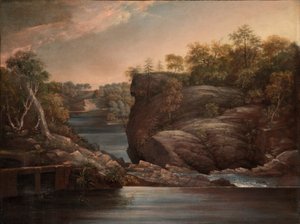 Norwich Falls (nebo The Falls of the Yantic at Norwich) od John Trumbull