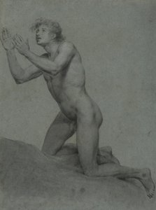 Náčrt studie mužského aktu od John Trumbull