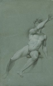 Náčrt studie mužského aktu od John Trumbull