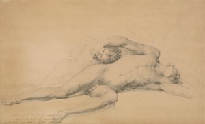 Studie o smrti generála Montgomeryho při útoku na Quebec, 31. prosince 1775 od John Trumbull