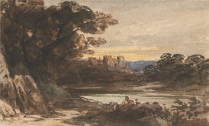 Hrad Barnard, hrabství Durham od John Varley