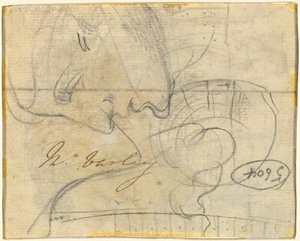Studie hlavy v profilu [verso] od John Varley