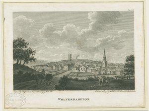 Wolverhampton - South West View: rytina, nd [c 1796]