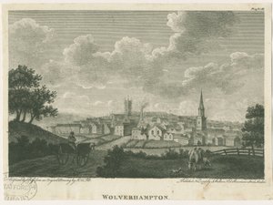 Wolverhampton - South West View: rytina, nd [c 1796]