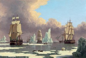 Lov severních velryb: Labuť a Isabella, c. 1840